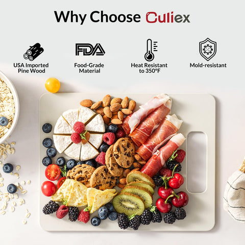 Culiex: tabla de cortar de fibra de madera no tóxica para alimentos.