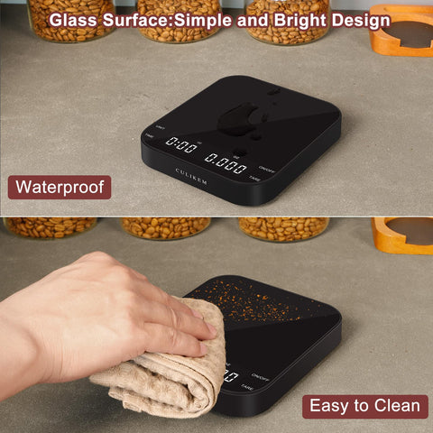 CULIKEM balanza café sensor preciso, lectura estable para recetas consistentes.