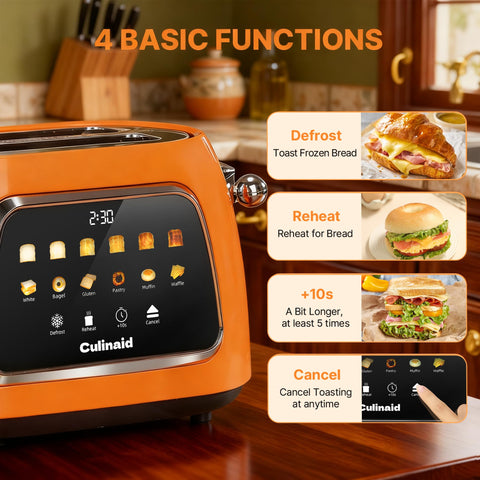 Culinaid tostadora memoria digital recuerda tu nivel de tostado