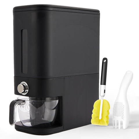 Culmino dispensador de arroz 25 libras con tapa, mantiene el arroz fresco.
