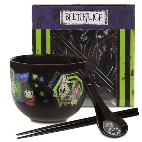 Cuenco Beetlejuice de Culture Fly de 20 oz para ramen, listo para tus comidas.