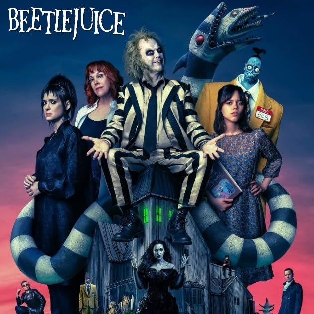 Ambiente de cena macabro Beetlejuice Culture Fly, ideal para reuniones temáticas.