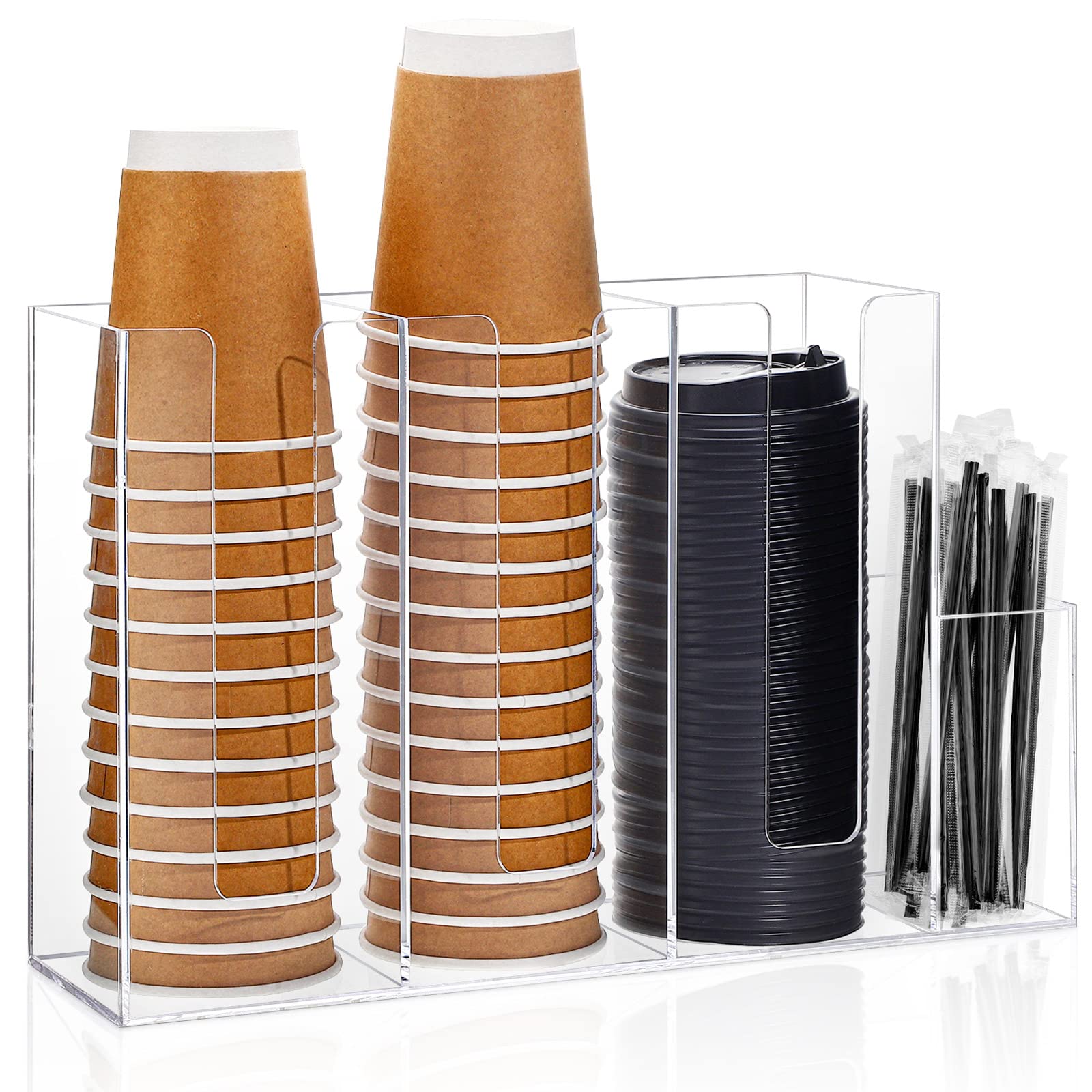 Cunhill organizador acrílico para copas y tapas, ideal para mostradores