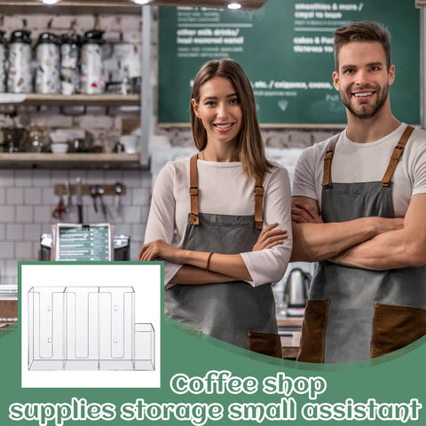 Cunhill organizador acrílico transparente y duradero para servicio diario