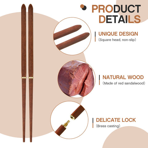 Cunhill palillos plegables con tuerca de cobre para un montaje firme.