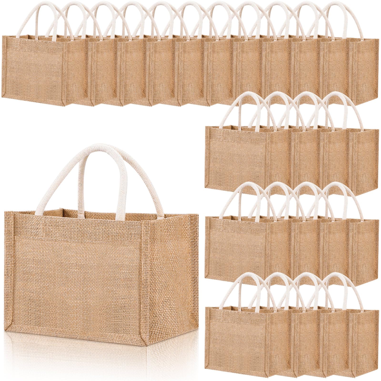 Bolsas Cunno de yute mini bolsa con asa, ideales para regalos y bodas