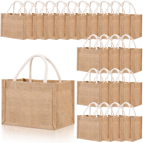 Bolsas Cunno de yute mini bolsa con asa, ideales para regalos y bodas