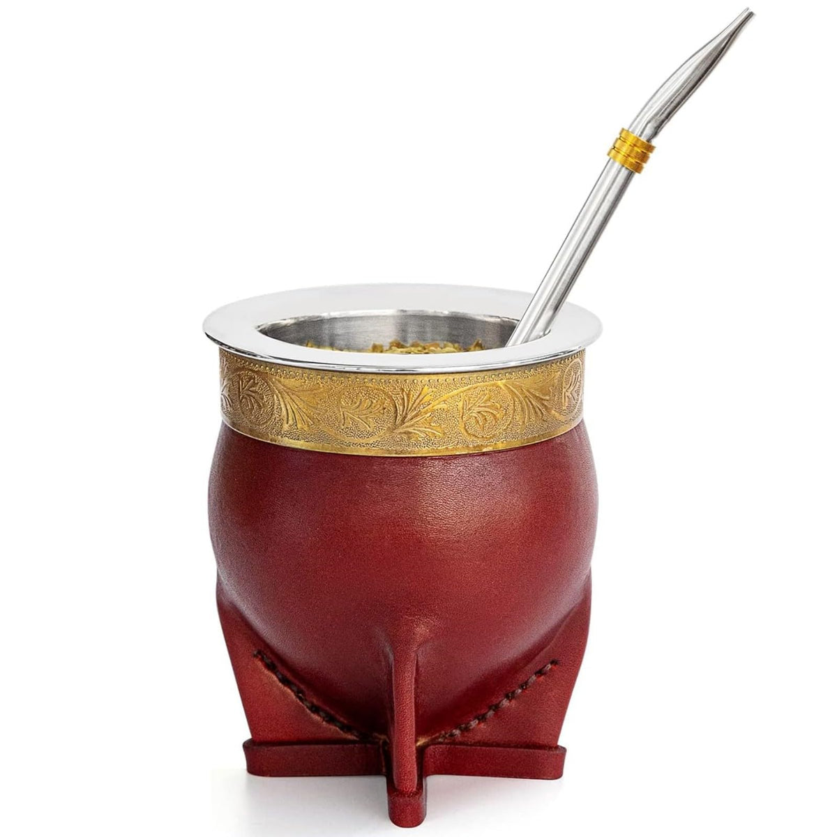 Cuopru taza mate 304 acero inoxidable, doble pared para evitar quemaduras.