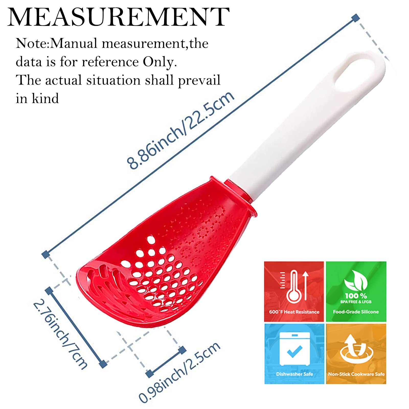 Cupid's Arrow cucharón-para-servir 6en1: servir salsas y caldos sin goteos.