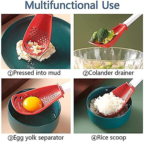 Cupid's Arrow machacador-patatas 6en1: puré suave y consistente para recetas rápidas.