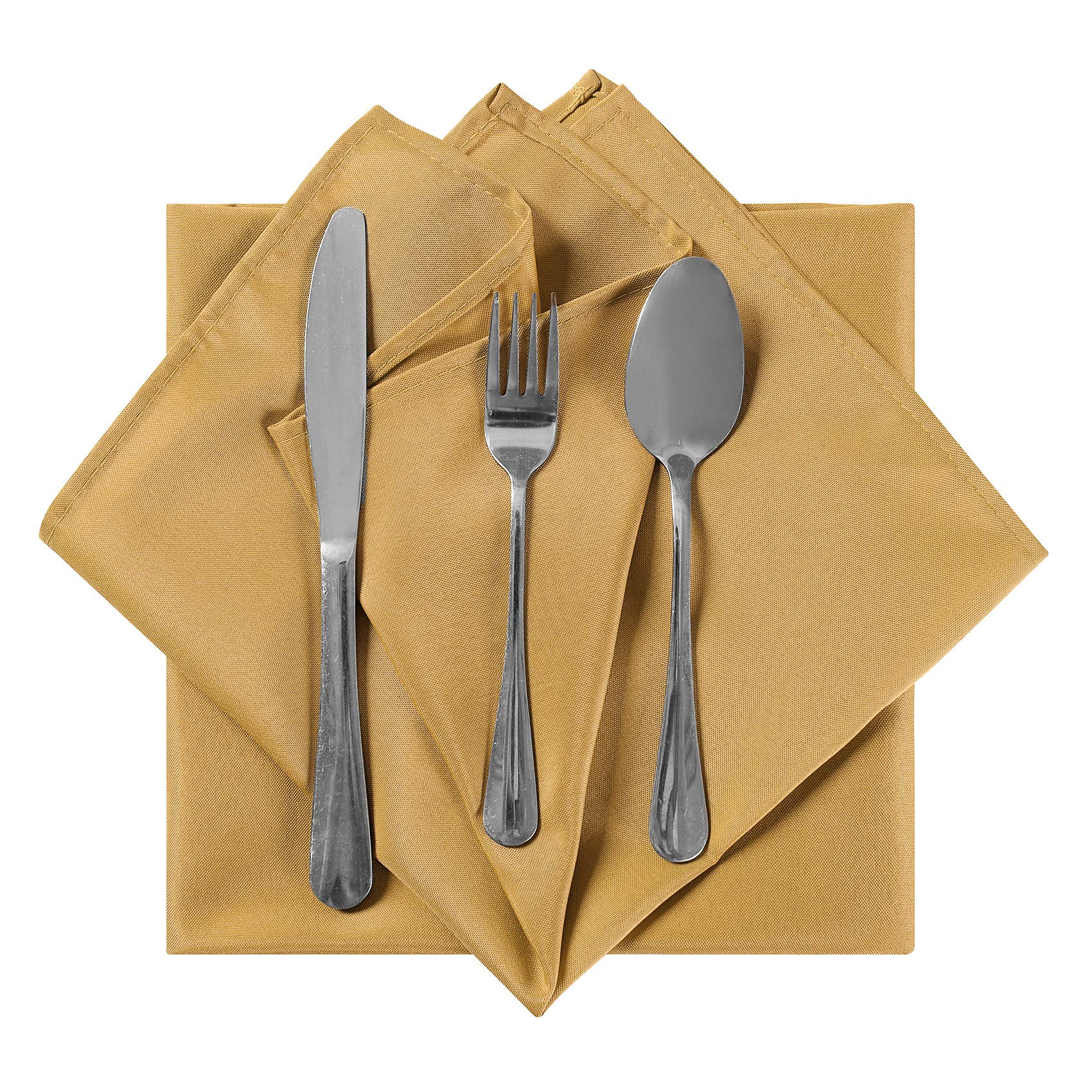 Cupuamon servilletas oro plegables para crear arreglos de mesa