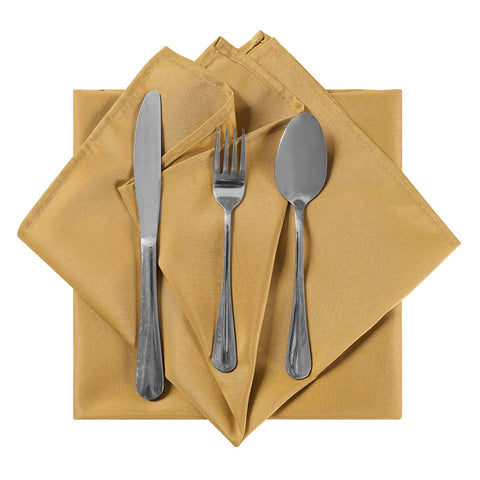 Cupuamon servilletas oro plegables para crear arreglos de mesa