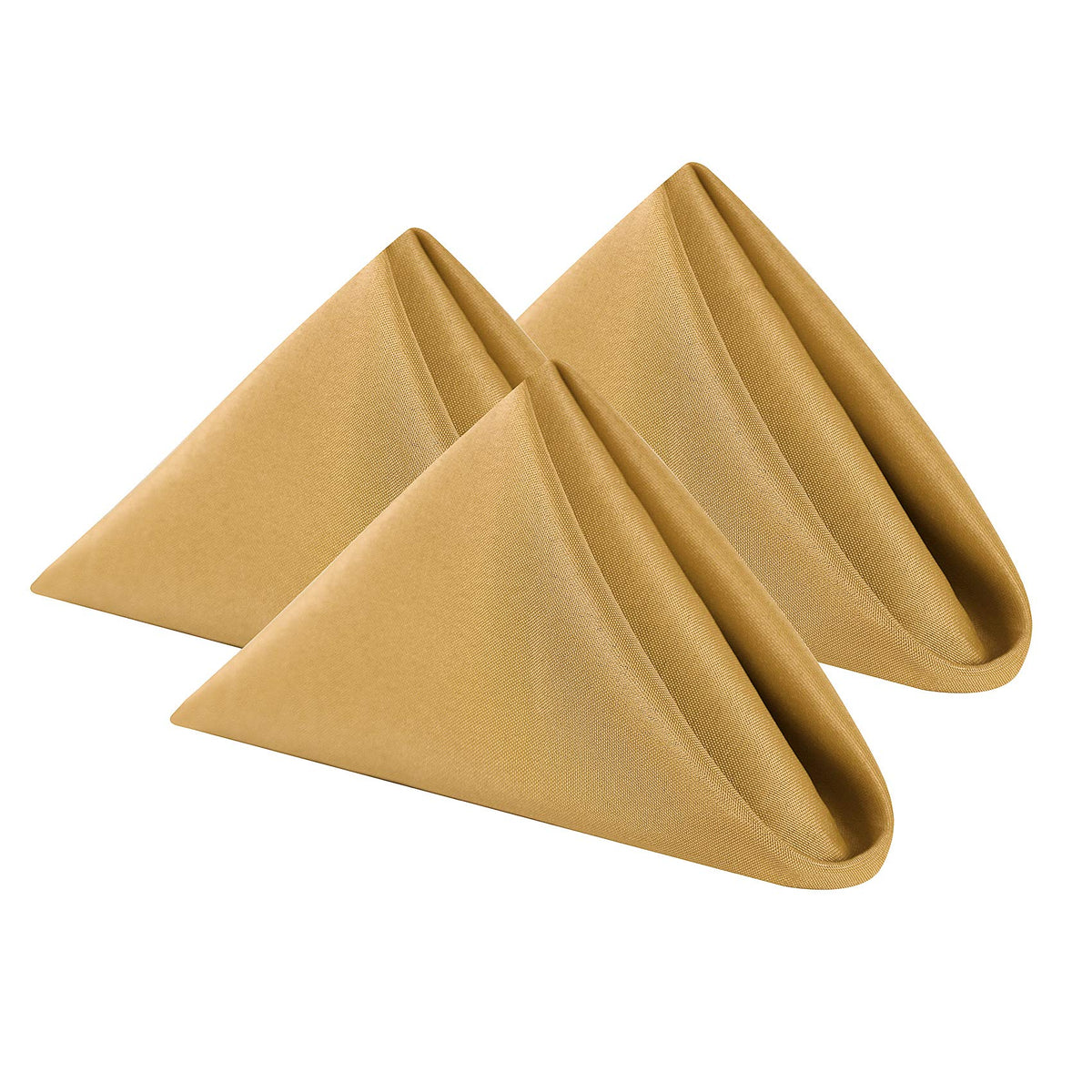 Cupuamon servilletas de tela en oro 17x17, 12 piezas, para banquetes elegantes