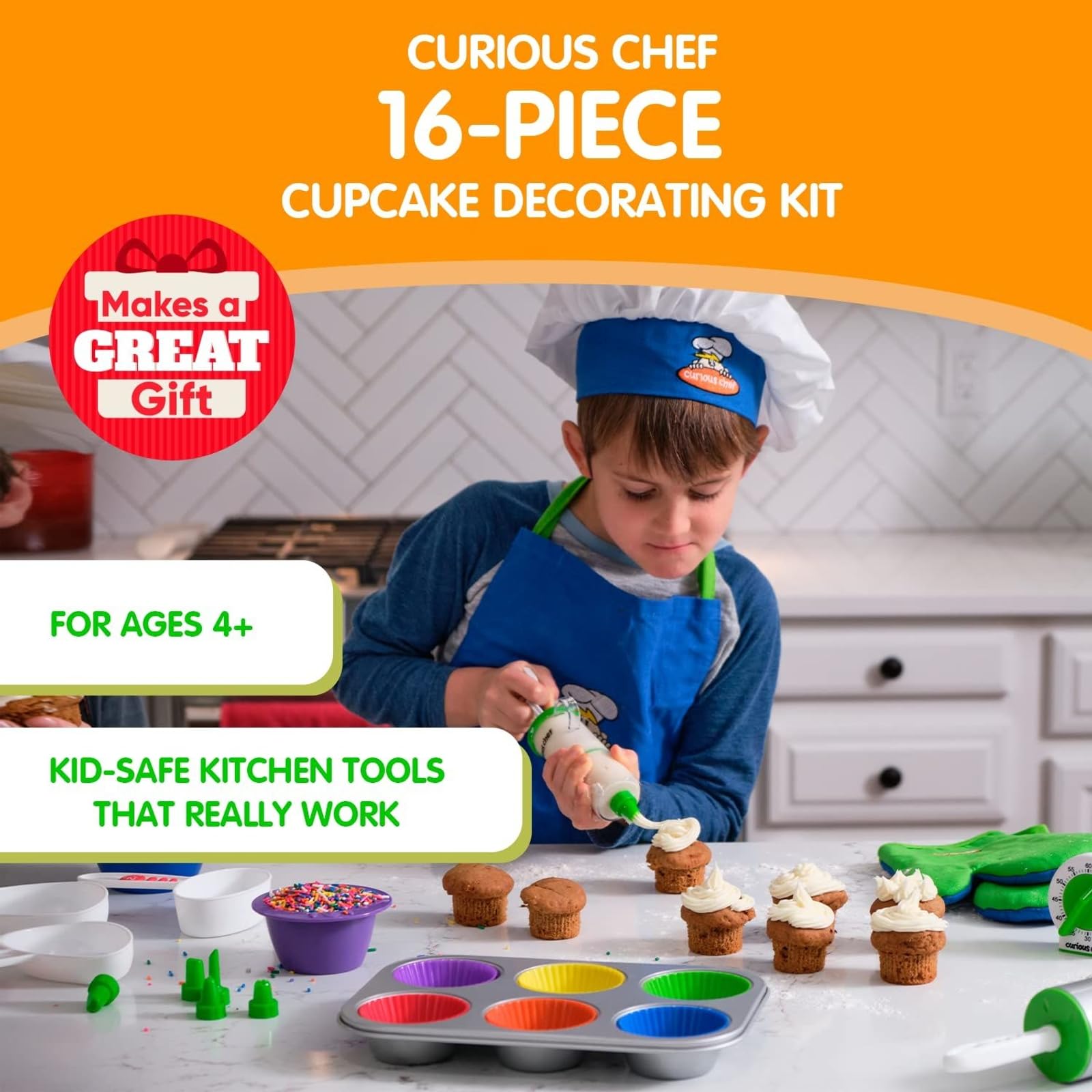 Curious Chef decorador glaseado para decoraciones rápidas y limpias.