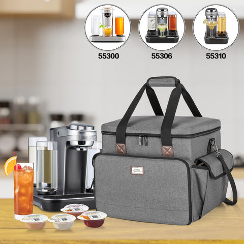 CURMIO estuche gris para viajes y fiestas