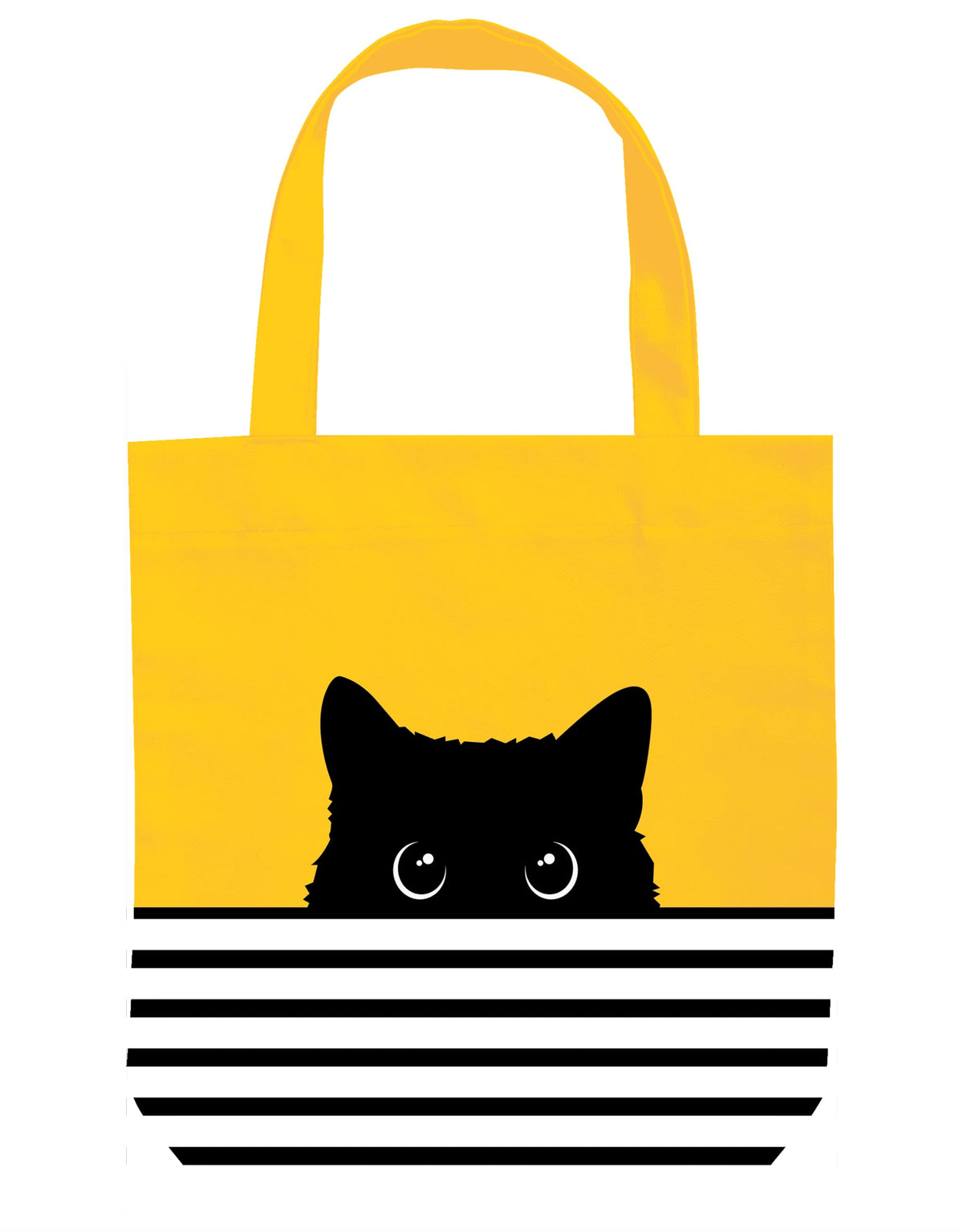 CurryFerry bolsa tote gato negro frente: estilo diario para tus salidas.