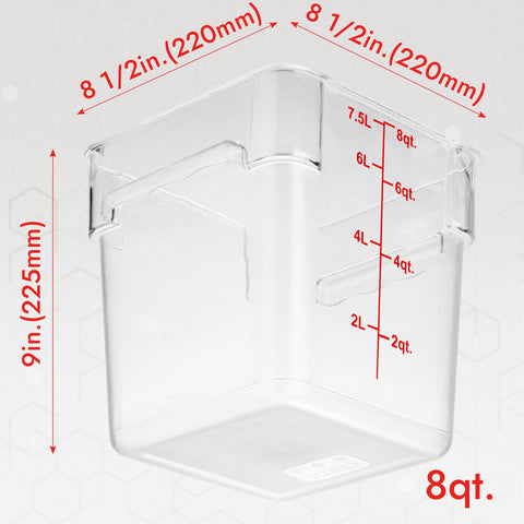 CURTA contenedores 8qt con fruta troceada: ideal para preparaciones rápidas.