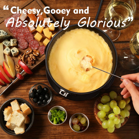 Control de temperatura del Cusimax fondue set para resultados consistentes.