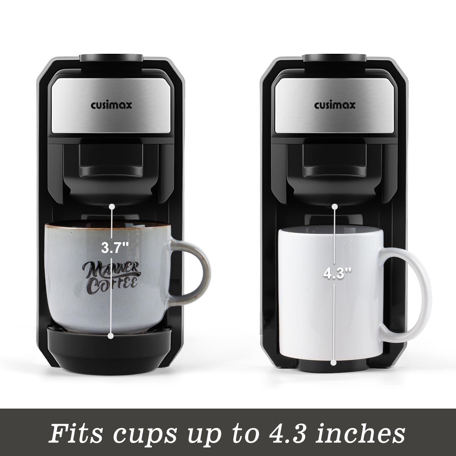 CUSIMAX: Interfaz de tres botones para preparar espresso rápido.