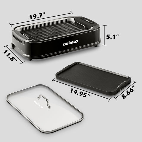 CUSIMAX pantalla luminosa inteligente para controlar temperatura fácilmente.