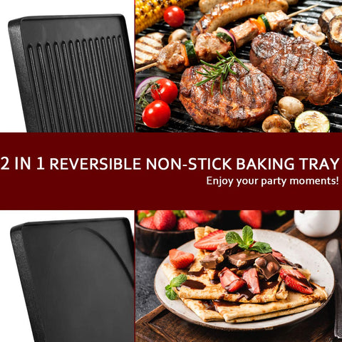 CUSIMAX Raclette: superficie ranurada para marca de parrilla y cocción uniforme.