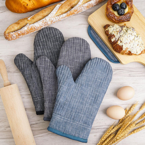 CUSIRA agarradores de horno con gancho para colgar y almacenamiento práctico.