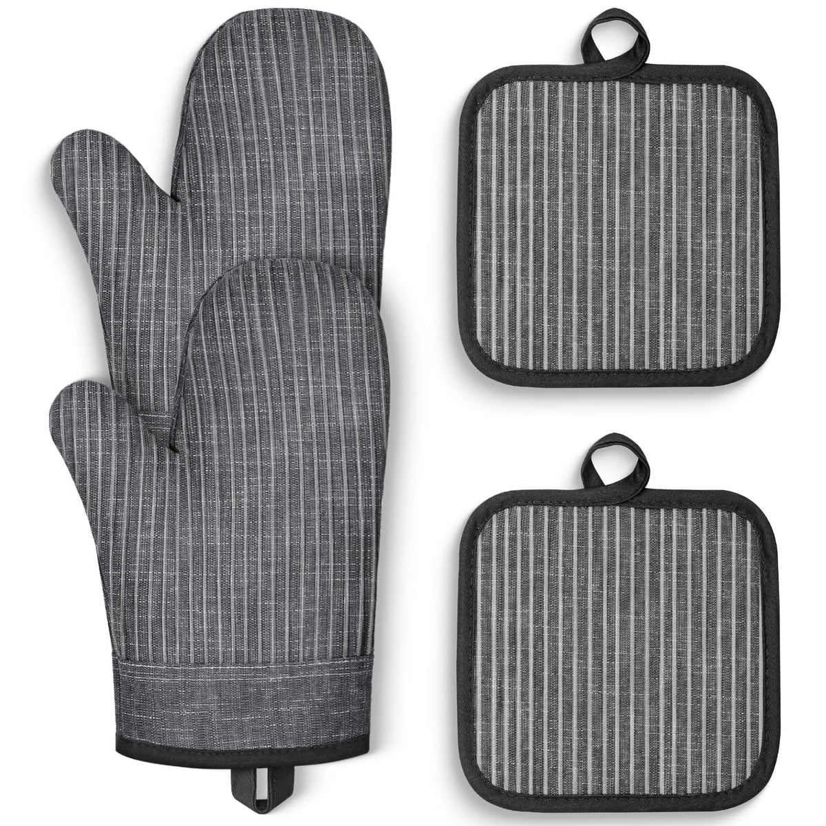 CUSIRA: guantes de horno frente del conjunto, protección y comodidad al cocinar.