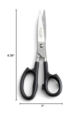 Cutco Modelo 77 Tijeras 2.0: mango cómodo ergonómico para uso prolongado sin fatiga.