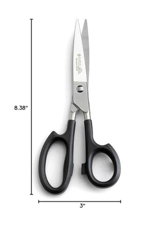 Cutco Modelo 77 Tijeras 2.0: mango cómodo ergonómico para uso prolongado sin fatiga.