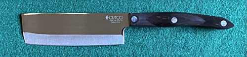 Nakiri Cutco, hoja recta y corta precisa para verduras y hierbas.