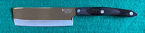 Nakiri Cutco, hoja recta y corta precisa para verduras y hierbas.