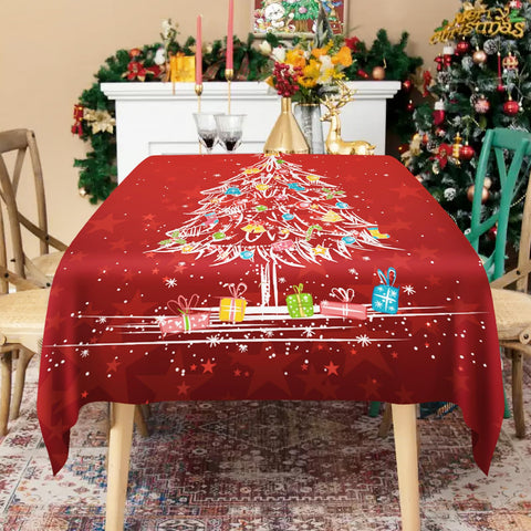 Mantel CutebriCase con bastón de caramelo, decoración navideña elegante.