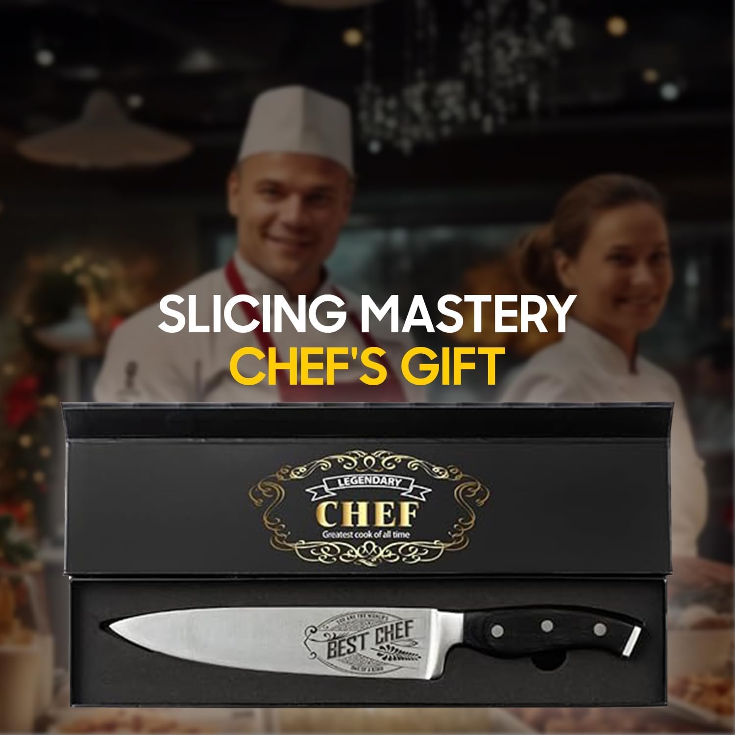 Grabado MEJOR COCINERO en la hoja para un toque personalizado
