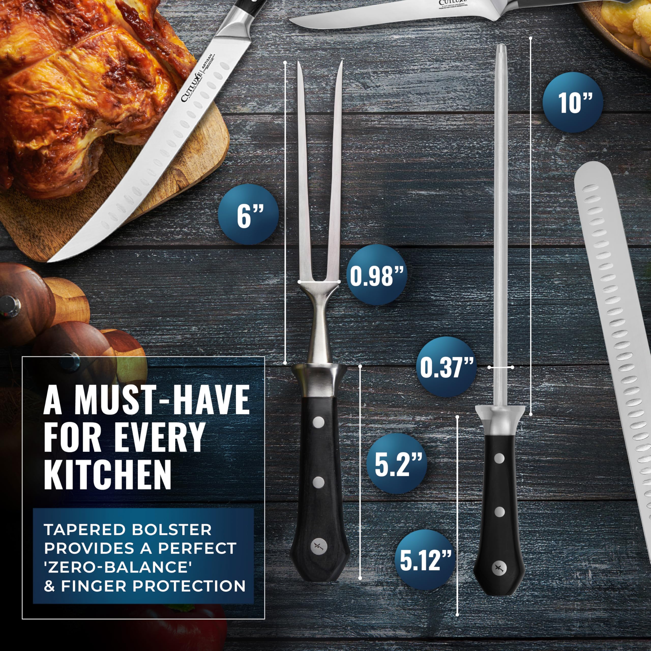 Conjunto Cutluxe Carnicero Artesano para chefs y amantes de la barbacoa