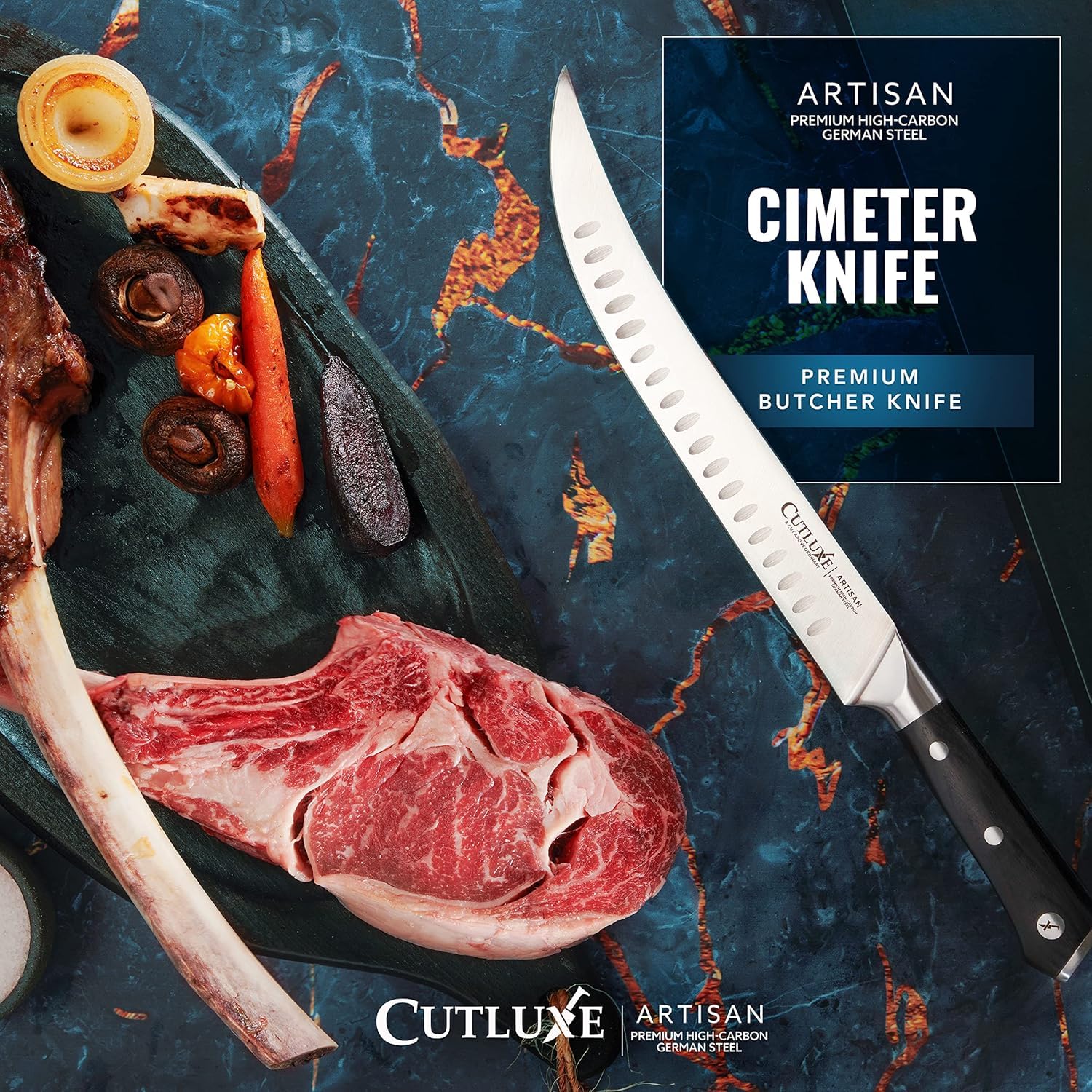 Corte de carne preciso gracias a espiga completa para estabilidad