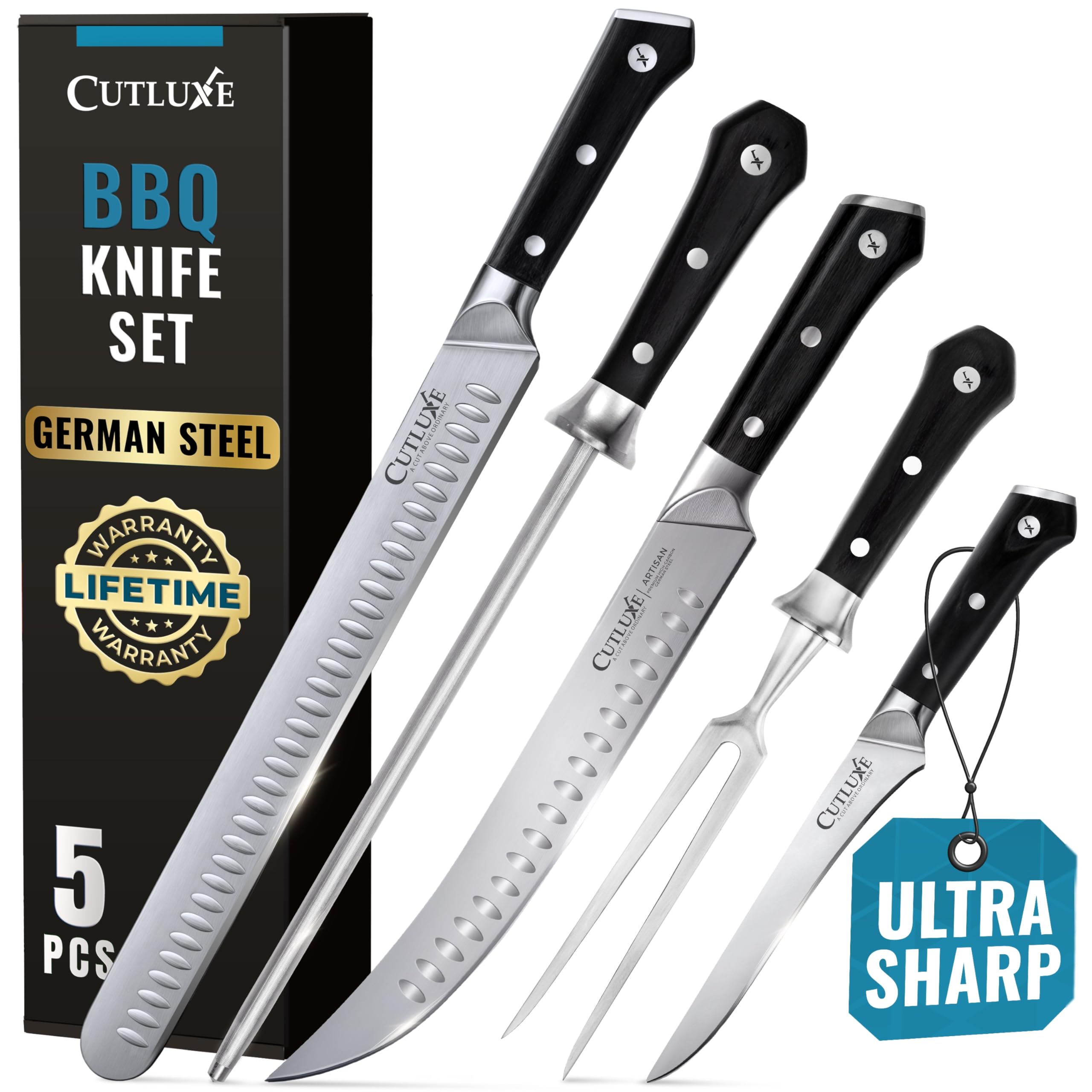 Cuchillo Cutluxe brisket de 12 pulgadas para rebanar con precisión