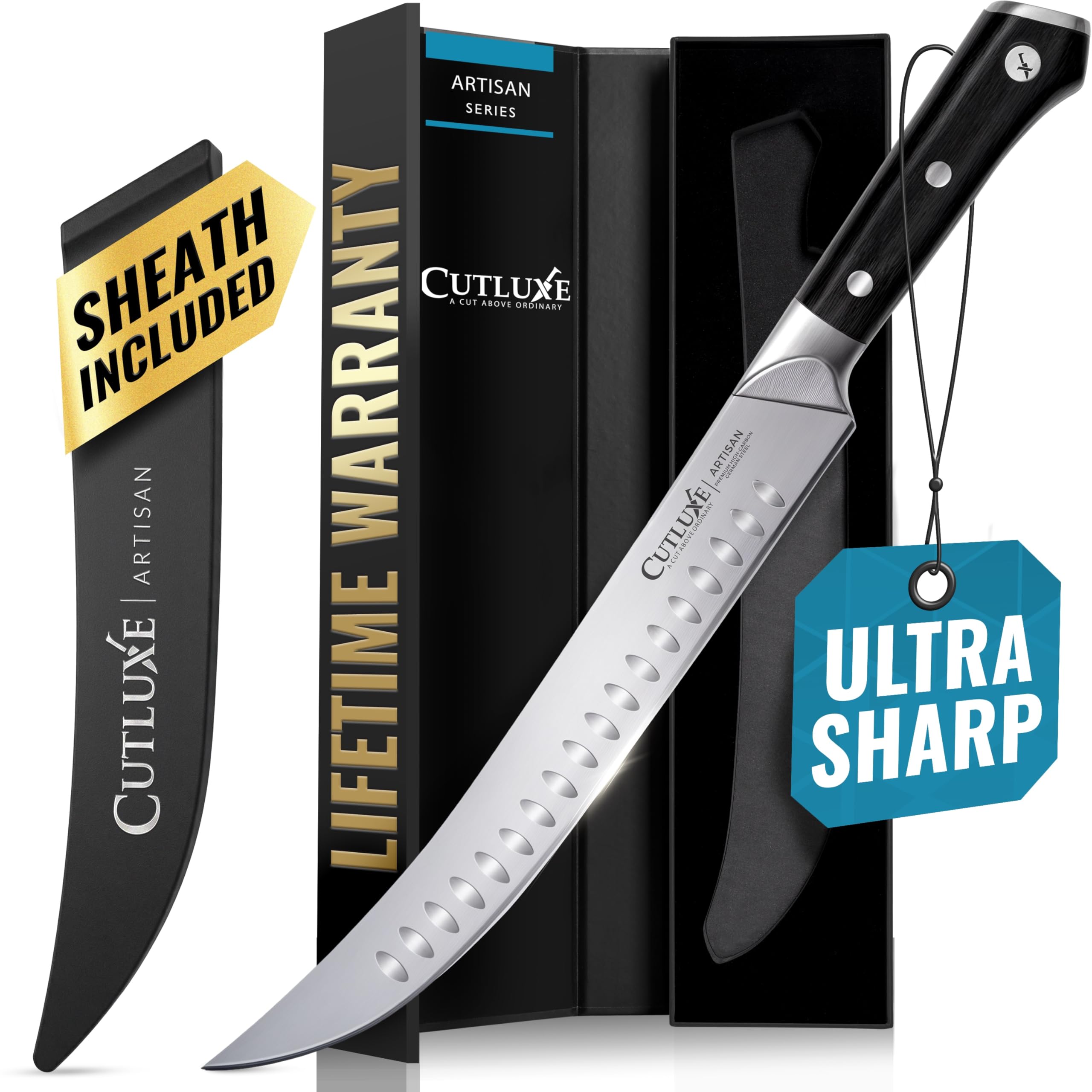 Cuchillo Cutluxe cimeter 10 pulgadas para despiece preciso
