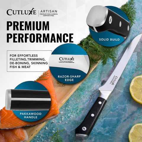 Cuchillo Cutluxe regalo ideal para asadores y amantes de la cocina