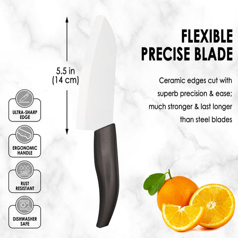 Cutqiz funda protectora para cuchillo santoku, almacenamiento seguro entre usos