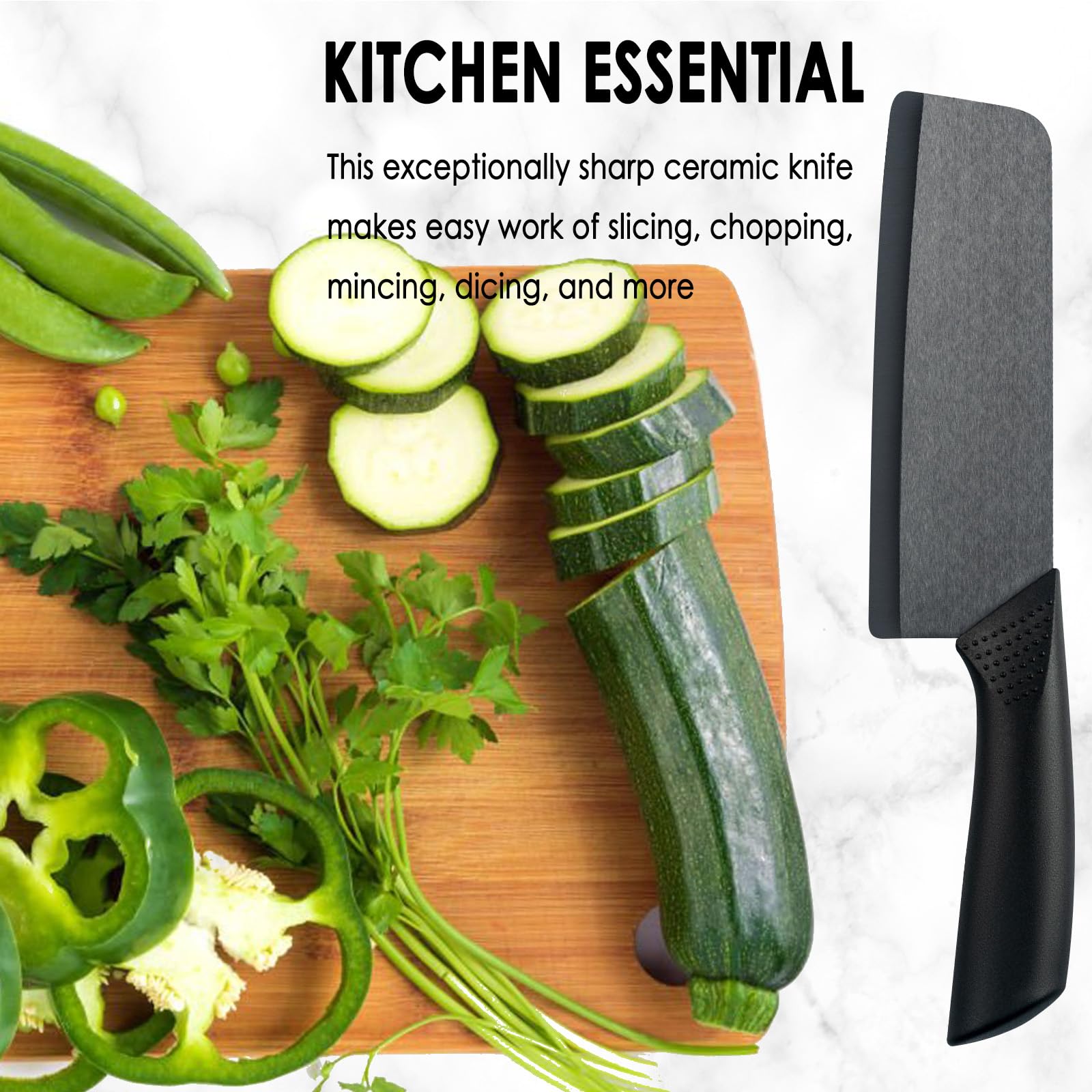 Cutqiz Nakiri corte verduras: preparación rápida de vegetales frescos.