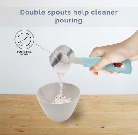 CuttleLab: tazas de 1/4 taza para porciones pequeñas con precisión.