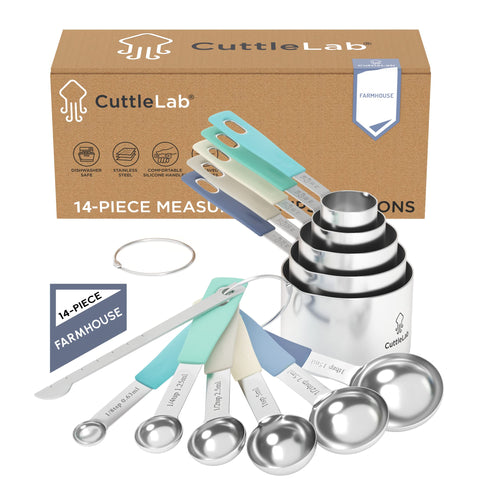 CuttleLab: tazas de 1 taza con marcado claro para mediciones precisas.