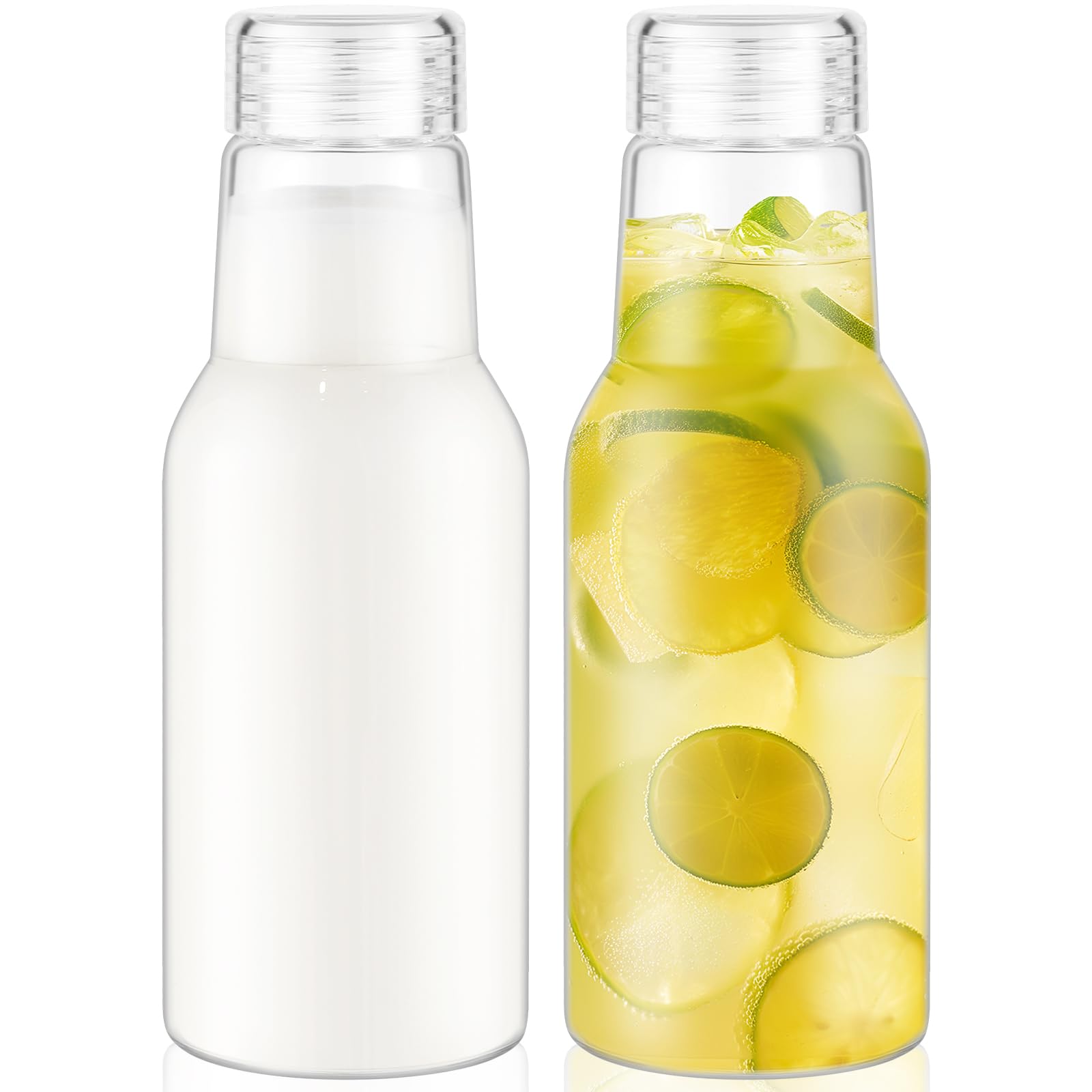 Botellas de cristal CWHHRN 17oz con tapa sellada para jugos frescos
