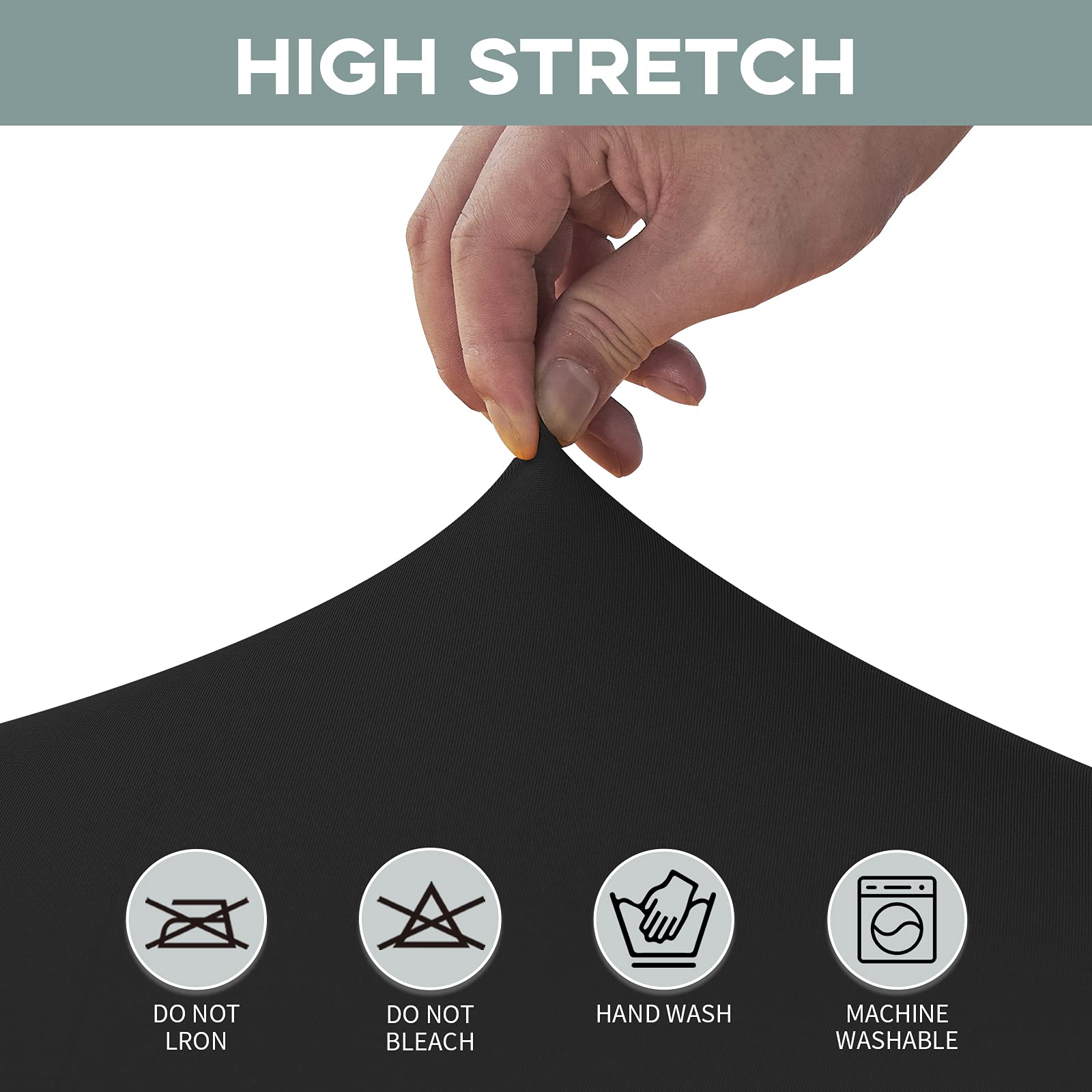 CWK funda de mesa 6ft negro, ideal para banquetes y bodas sin marcas
