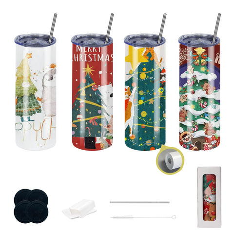 Vaso CWRIEB de 20 oz con borde plano, ideal para sublimación.
