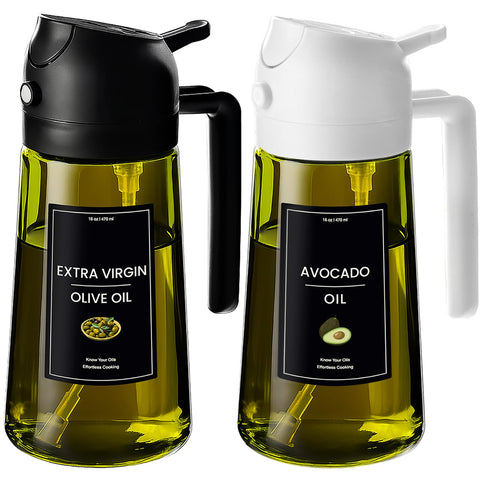 CXINYI dispensador de aceite de oliva en cocina con control de porciones.
