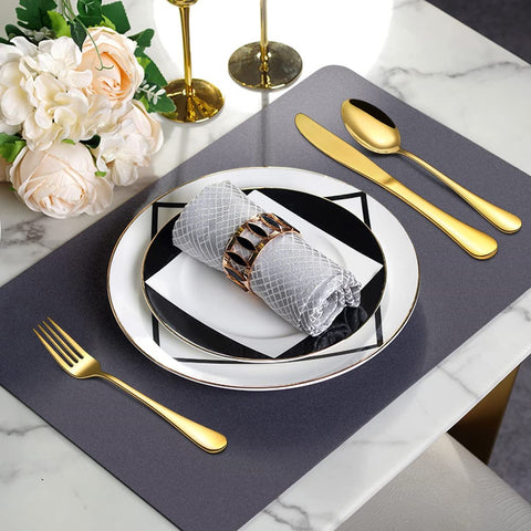 CXJY set cubiertos dorados, empaque regalo para ocasión especial.