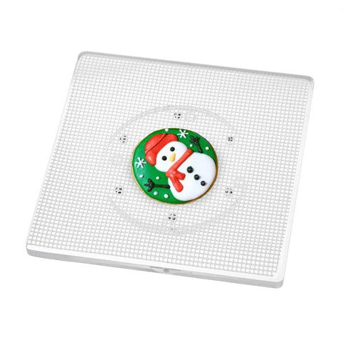 CY craft platillo giratorio para galletas en 360 grados, ideal para decoraciones precisas.