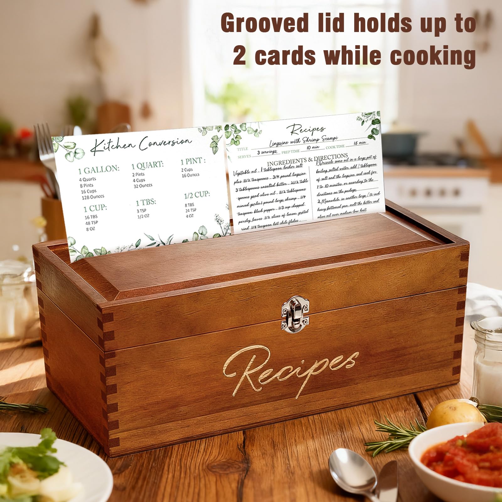 CYAOOI tarjetas-recetas-4x6-dobles para escribir ingredientes y pasos.