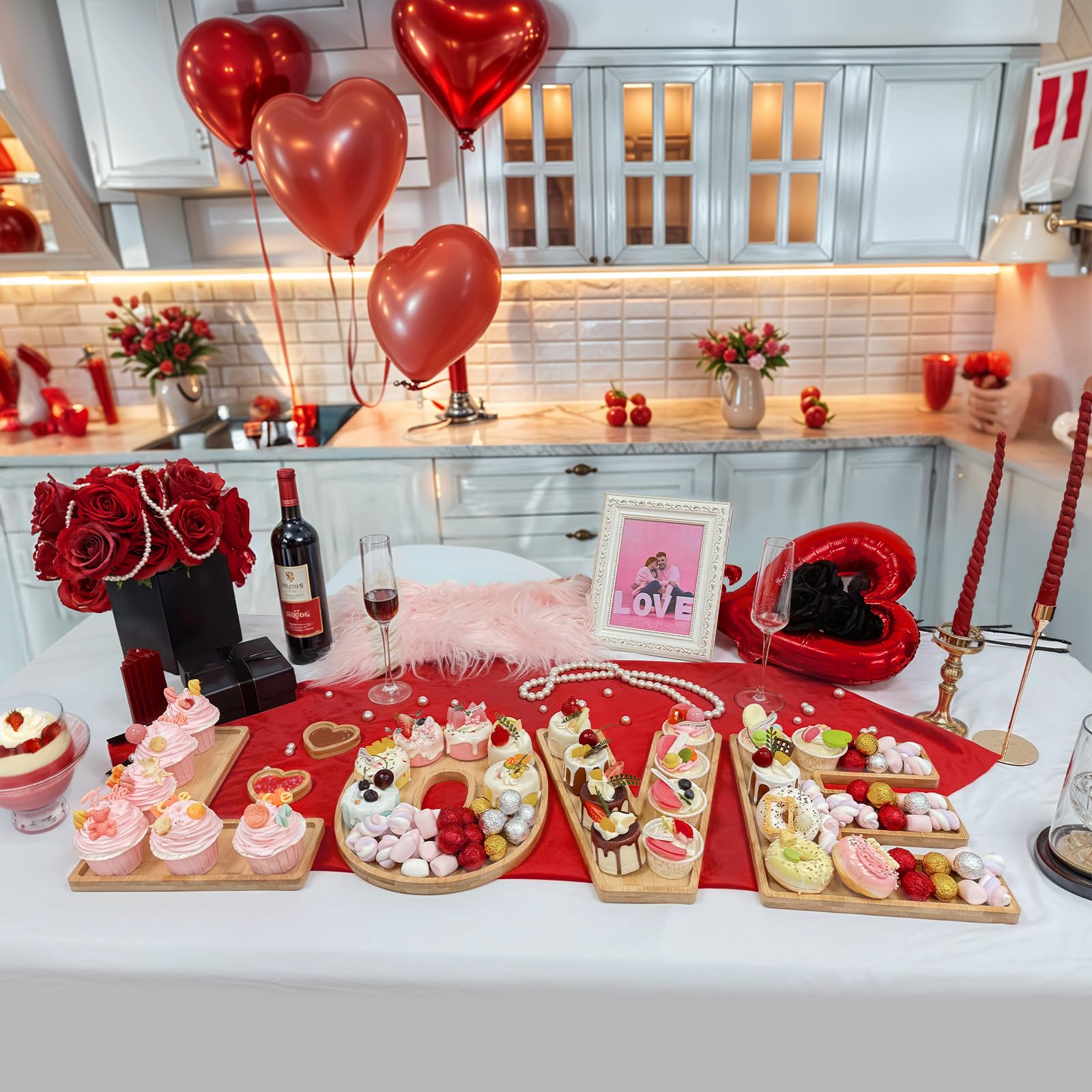 CYAOOI diseño romántico amor para eventos, añade ambiente especial a la mesa.